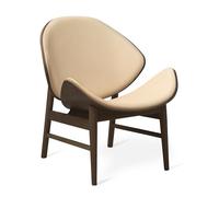 Warm Nordic The Orange Armchair with Seat and Back Upholstery Vegetal 090/Smoked Oak