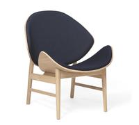 Warm Nordic The Orange Armchair with Seat and Back Upholstery Vidar 554/Oak