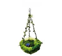 Warm Parrot Bed Hideaway Hammock Winter Bird Nest House for Indoor and Outdoor Use with Double Cave(16 x 16 cm)