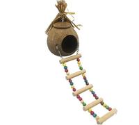 Warm Parrot Bed Hideaway Hammock Winter Bird Nest House for Indoor and Outdoor Use with Double Cave(B)
