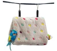 Warm Parrot Bed Hideaway Hammock Winter Bird Nest House for Indoor and Outdoor Use with Double Cave(M)