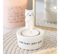 Warm Paws Cat Tealight Holder - Cozy Home Decor & Gift