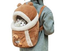 Warm Pet Bag - Cute Travel Carrier for Cats - Backpack for Carrying Small Dogs, Winter Cage for Pets with Top Opening for Travel to the