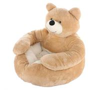 Warm Pet Nest, Comfortable and Warm Pet Dog Bed, Cute Bear Hug Design Dog Cat Beds, Super Soft and Simple Teddy Bear Plush Bed