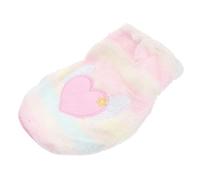 Warm Pet Outfit Pet Sweaters Small Pet Costume Dog Autumn Winter Clothes Outdoor Pet Vest Dog Embroidery Soft Costume Fl (Pink XL)