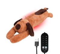 Warm Pillow - Stuffed Animal Heating Pad, Plush Toy | USB Electric Dog with Automatic Shut Off Adjustable Temperature Cushion for Neck Shoulder Back Belly Comfort Kids Girls Bedroom Sleeping