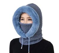 Warm Plush Bicycle Hood Fleece Windproof Ski Mask for Cycling Motorcycle Mask Balaclava Men Scarf Hat Women Winter Balaclava Winter Windproof, E, One Size Fits All