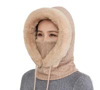 Warm Plush Bicycle Hood Fleece Windproof Ski Mask for Cycling Motorcycle Mask Balaclava Men Scarf Hat Women Winter Balaclava Winter Windproof, c, One Size Fits All