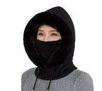 Warm Plush Bicycle Hood Fleece Windproof Ski Mask for Cycling Motorcycle Mask Balaclava Men Scarf Hat Women Winter Balaclava Winter Windproof, a, One Size Fits All