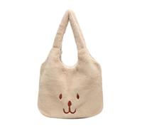 Warm Plush Tote Bag Trendy Versatile for Various Occasions Handbag Designed for Fashionable Individuals