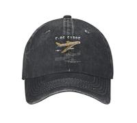 Warm Pure Cotton，North American F-86 Sabre Jet Fighter Denim Hat Durable for All Seasons Men's Cap Man Summer