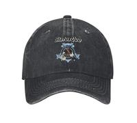 Warm Pure Cotton,Status Quo Bandtryck Musikinspirerat Demin Trucker Hat Breathable Design Golf Hat Men's Baseball Cap Multicoloured
