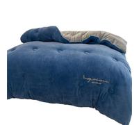 Warm Quilt Blanket - Thickened Cashmere & Milk Velvet, Breathable Fluffy Fabric for Cold Weather, Super Soft Winter Bedding