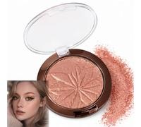 Warm Rose Gold Shimmer Pressed Eyeshadow Compact With Mirror - Single Powder Pan For Natural To Glam Eye Makeup, Radiant Metallic Glitter Finish For Everyday Or Special Occasion Looks