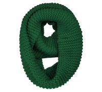 Warm Scarf for Winter Women & Men, Knit Wool Loop Infinity Scarves Thick & Chunky Neck Warmer For Cold Weather U-SY-WS7, Green, One Size