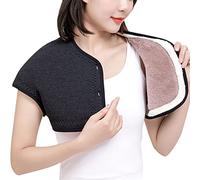 Warm Shoulder Shawl Cape Plush Winter Short Cape Shoulder Poncho Thermal Fleece Lined Old People Shoulder Protective Short Shawl Autumn Winter Shoulder Cover Wrap Gift Warmer for Women (A, XL)