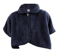 Warm Shoulder Shawl Cape, Soft and Comfortable, Lightweight and Easy to Carry, Convenient to Put On and Take Off Suitable for Home and Sofa Use(Black)