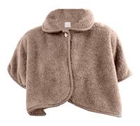 Warm Shoulder Shawl Cape, Soft and Comfortable, Lightweight and Easy to Carry, Convenient to Put On and Take Off Suitable for Home and Sofa Use(Brown)