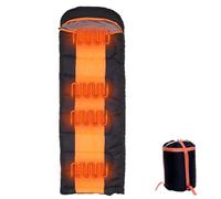 Warm Sleeping Bag, Heated Sleeping Bag, Portable Heating Sleeping Bag for Camping, Compatible Powers Bank or Other USB Power Supplies, Ultralight, Waterproof, Portable for Winter
