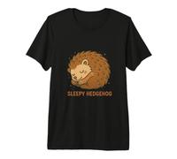 Warm Sleepy Hedgehog Forest Dream Premium T-Shirt