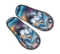 Warm Slipper Animal Wolves Home Slipper Classic Fluffy Slippers Comfortable House Shoes For Party Hotel Travel M