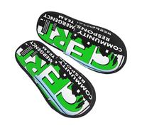 Warm Slipper Community Emergency Response Team Home Slipper Classic House Shoes Comfortable Scuff Slippers For Bedroom Travel Party L