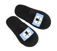 Warm Slipper Fulton, Illinois Flag Home Slipper Classic Fluffy Slippers Comfortable Scuff Slippers For Bedroom Travel Party L