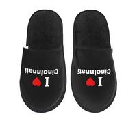 Warm Slipper I Love Cincinnati Home Slipper Classic Fluffy Slippers Comfortable Scuff Slippers For Bedroom Travel Hotel L