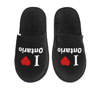 Warm Slipper I Love Ontario Home Slipper Classic Fluffy Slippers Comfortable Scuff Slippers For Hotel Party Travel M