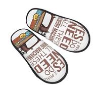 Warm Slipper I Really Need Sewing Machines Home Slipper Comfortable Fluffy Slippers Breathable Scuff Slippers For Travel Winter Hotel L