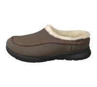 Warm Slippers Men's Winter Slippers Men's Plush Lined Felt Slippers Memory Foam Comfortable Flat Slippers with Soft Sole Winter Slippers Abrasion-Resistant Cuddly Slippers at Home, coffee, 7 UK