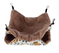 Warm Small Pet Bed with Polyester Rabbit Fur, Double-Layer Hammock for Hamsters Mice and Other Small Pets, Provides Comfortable Rest and Play Place (S 100x40x0.3cm / 39.4x15.7x0.1in Style 2)