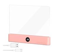 Warm Smart LED Book Light | Rechargeable Clear LED Flat Reading Light | with Timer 3 Colors & Brightness Adjustment | for Home Travel Dorm Offices School Bedroom Birthday