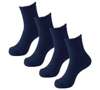 Warm Socks Women, Fluffy Socks Womens Ladies Soft Warm Cute Bed Slipper Sock Winter Thick Fleece Fuzzy Stocking Cozy Plush Indoor House Rome Nightwear Sleepwear Christmas Mini Gifts Navy
