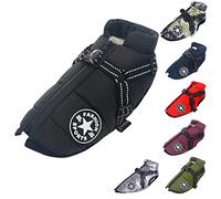 Warm & Soft Dog Vest - Waterproof, Harness Included, Winter Warm, 9 Colors - Black M