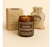 Warm Sticky Doughnuts Luxury Hand Poured Candle | Vegan | Eco Friendly | Hand Crafted, | 50+ Hour Burn Time | Soy Wax | Handmade | Artisan | Small Batch | Takes You Straight Back to The Seaside