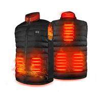 Warm Storm Heated Body Warmer Vest for Man Woman, Neck Warmer Heated Gilet with 5 Heating Zone 3 Temperature Settings, Machine Washable (Not Include Power Bank)