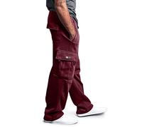 Warm Sweatpants Men Essentials Joggers Female Jogging Suit Men's Wool Trouser Jogging Pants for Men with Pockets 2 Pack Mens Vintage Hip hop Style Baggy Jeans UK Size Xmas Gift