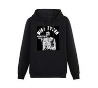 Warm Sweatshirts Men 'S 3D Print Mike Tyson Everybody Has A Plan Paris London Casual Heavyweight Hooded Black L