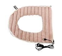 Warm Toilet Seat Cover - Soft Heated Cushion, Adjustable Temperature Toilets Seats Warmer | Washable USB Powered Heateds Pad, Comfortable Bathroom Accessory, Electric Heated Seat Cover, Toilet