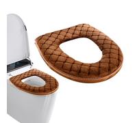 Warm Toilet Seat Warmer Toilet Seat Warmer Thicker Soft Washable Velvet Bathroom Heater - Thick Cover Pads with Design