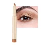 Warm-Toned Champagne Gold Eyeshadow Stick - Metallic Shimmer Eye Pencil for Daily Makeup & Evening Looks, Long-Lasting Waterproof Creamy Formula for Highlighting, Contouring