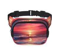 Warm Twilight Fanny Pack Adjustable Crossbody Bag Large Waist Bag Travel Belt Bag Unisex Bum Bag