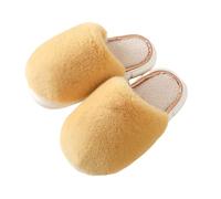[Warm Upgrade] Women's Warm Slippers Soft and Comfortable Warm Your Feet in Winter House Slippers for Women Slides (Yellow, 5.5)