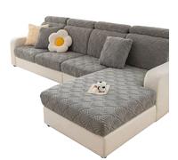 Warm Velvet Sofa Cushion Covers Winter Thickened Stretch Sofa Slipcover for Individual Cushion Couch Covers for Sofa Pet Friendly