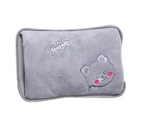 Warm Water Bag - Rechargeable Leak-Proof Hand Warmer,Plush Cover Hot Water Bottle,for Period Cramps Muscles Neck Legs Waist Belly Body