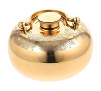 Warm Water Bottle, 4.3 Inch Brass Leak-Proof Hand Warmer, Ancient Style Metal Hot Water Bottle for Bed, Winter Pain Relief, Warm Compress & Massage