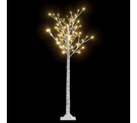 (warm white, 1.5 m) vidaXL Christmas Tree 156 LEDs Warm White Willow Indoor Outdoor Xmas Decor
