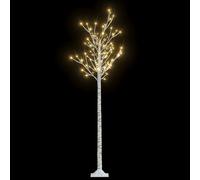 (warm white, 1.8 m) vidaXL Christmas Tree 156 LEDs Warm White Willow Indoor Outdoor Xmas Decor