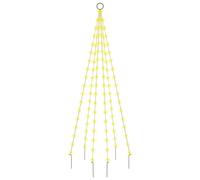 (warm white, 180 x 70 cm) vidaXL Christmas Tree on Flagpole Warm White 108 LEDs 180 cm Lighted Tree